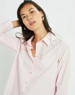 Lauren Vidal Chemises|Chemise Biba rose pâle
