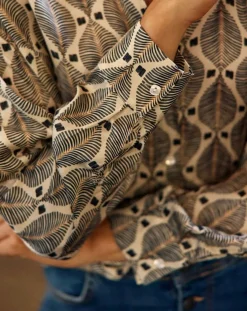 Lauren Vidal Chemises|Chemise Bold imprimée palme