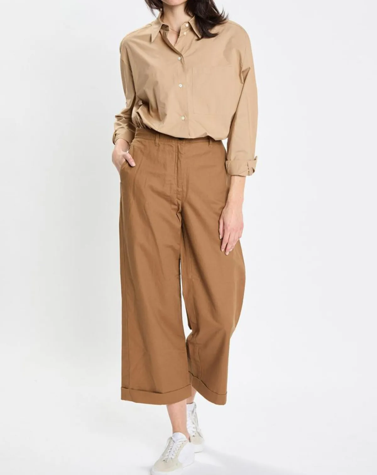 Marc O'Polo Chemises|Chemise boyfriend beige