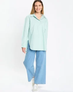 Marc O'Polo Chemises|Chemise boyfriend bleu clair