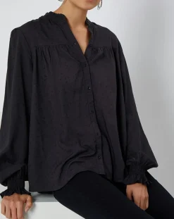 Billabong Tops Et Blouses|Chemise By Night imprimé noir