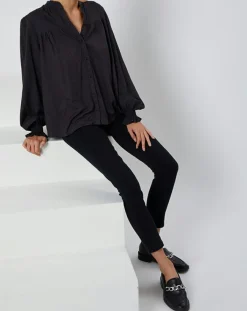 Billabong Tops Et Blouses|Chemise By Night imprimé noir