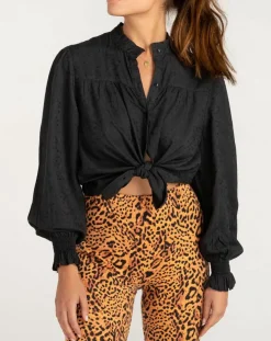 Billabong Tops Et Blouses|Chemise By Night imprimé noir