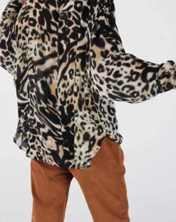 Swildens Chemises|Chemise Caetano beige/kaki/noir