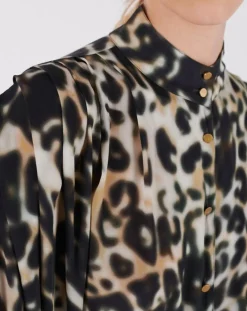 Swildens Chemises|Chemise Caetano beige/kaki/noir