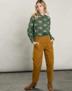 Hartford Chemises|Chemise Camu verte