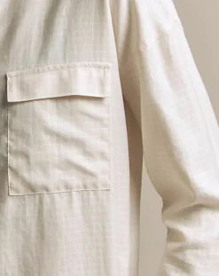 Devernois Chemises|Chemise Canada à petits carreaux rose poudré