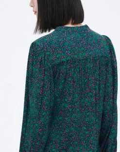 Caroll Chemises|Chemise Candy imprimée lagon