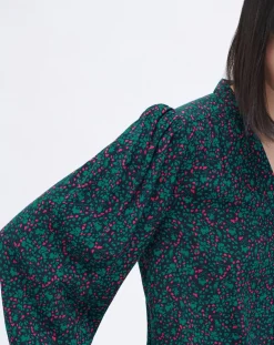 Caroll Chemises|Chemise Candy imprimée lagon