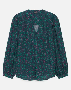 Caroll Chemises|Chemise Candy imprimée lagon