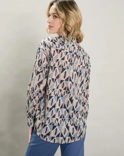 Hartford Chemises|Chemise Charlot imprimée bleue