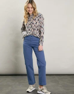 Hartford Chemises|Chemise Charlot imprimée bleue