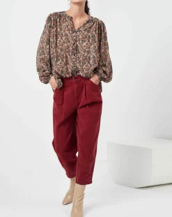 See u Soon Chemises|Chemise Chérimole imprimée noir/marron