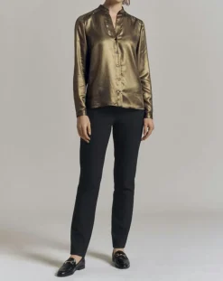 Devernois Chemises|Chemise Christmas dorée