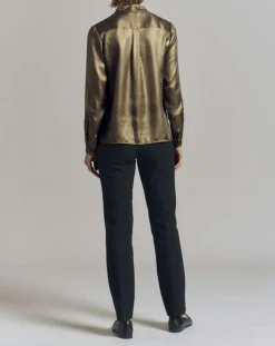 Devernois Chemises|Chemise Christmas dorée