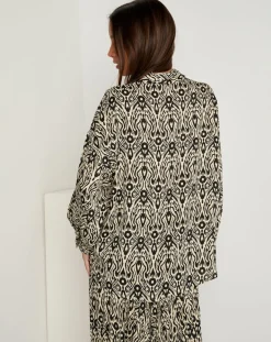 See u Soon Chemises|Chemise Cindy imprimée noire