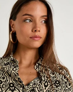 See u Soon Chemises|Chemise Cindy imprimée noire