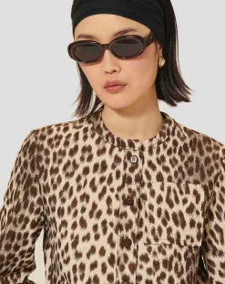 Tara Jarmon Chemises|Chemise Coco léopard chocolat