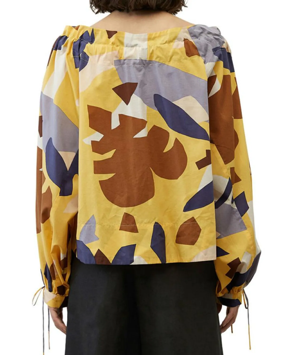 Marc O'Polo Chemises|Chemise Col Lavalière jaune/multicolore