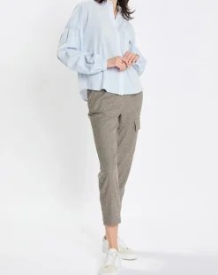 Marc O'Polo Chemises|Chemise Col Mao Poche bleu clair