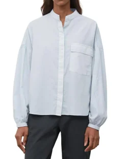 Marc O'Polo Chemises|Chemise Col Mao Poche bleu clair