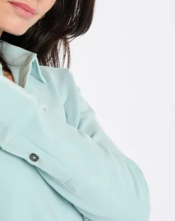 Marc O'Polo Chemises|Chemise col polo bleu clair