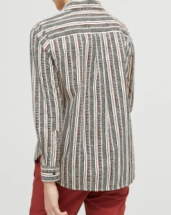 Chloé Stora Chemises|Chemise Dawn à rayures terre