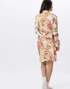 Le Chat Lingerie, Nuit|Chemise de nuit boutonnée Allegra multicolore