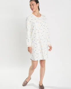 Le Chat Lingerie, Nuit|Chemise de nuit Céleste écrue