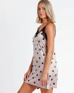 Admas Lingerie, Nuit|Chemise de nuit Elegant Dots rose