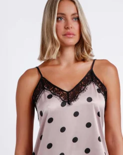 Admas Lingerie, Nuit|Chemise de nuit Elegant Dots rose