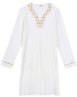 Le Chat Lingerie, Nuit|Chemise de nuit Felicita écru/multicolore