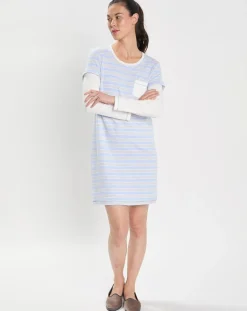 Le Chat Lingerie, Nuit|Chemise de nuit Hygge bleu ciel