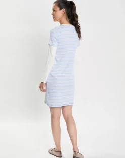 Le Chat Lingerie, Nuit|Chemise de nuit Hygge bleu ciel