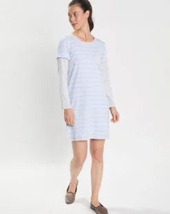 Le Chat Lingerie, Nuit|Chemise de nuit Hygge bleu ciel