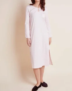 Le Chat Lingerie, Nuit|Chemise de nuit imprimée Caline rose