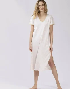 Le Chat Lingerie, Nuit|Chemise de nuit Lovinyou rose/écru