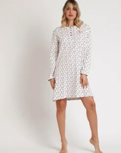 Admas Lingerie, Nuit|Chemise de nuit patte de boutonnage Star E multicolore