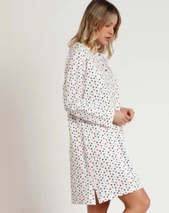 Admas Lingerie, Nuit|Chemise de nuit patte de boutonnage Star E multicolore