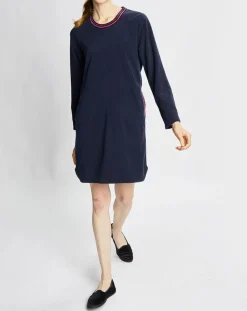 Le Chat Lingerie, Nuit|Chemise de nuit Teddy bleu marine