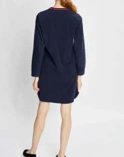 Le Chat Lingerie, Nuit|Chemise de nuit Teddy bleu marine