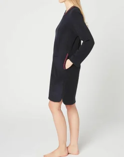 Le Chat Lingerie, Nuit|Chemise de nuit Teddy bleu marine