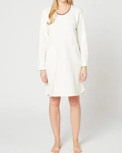 Le Chat Lingerie, Nuit|Chemise de nuit Teddy écrue