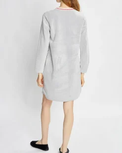 Le Chat Lingerie, Nuit|Chemise de nuit Teddy gris chiné