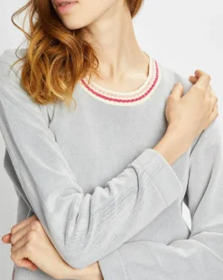 Le Chat Lingerie, Nuit|Chemise de nuit Teddy gris chiné