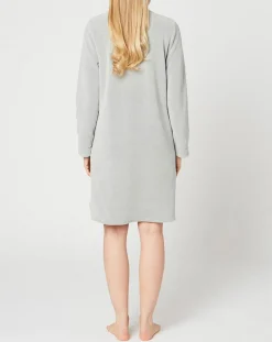 Le Chat Lingerie, Nuit|Chemise de nuit Teddy gris chiné