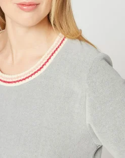 Le Chat Lingerie, Nuit|Chemise de nuit Teddy gris chiné