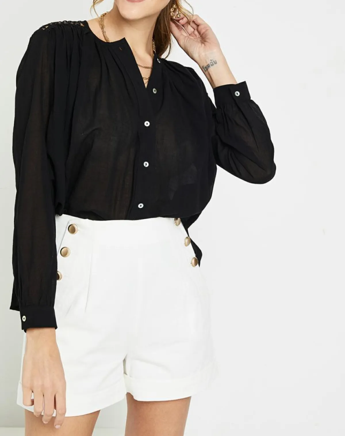 See u Soon Chemises|Chemise Donna noire