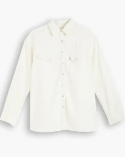 Levi's® Chemises|Chemise en Coton & Chanvre Dorsey XL oversize Western écrue