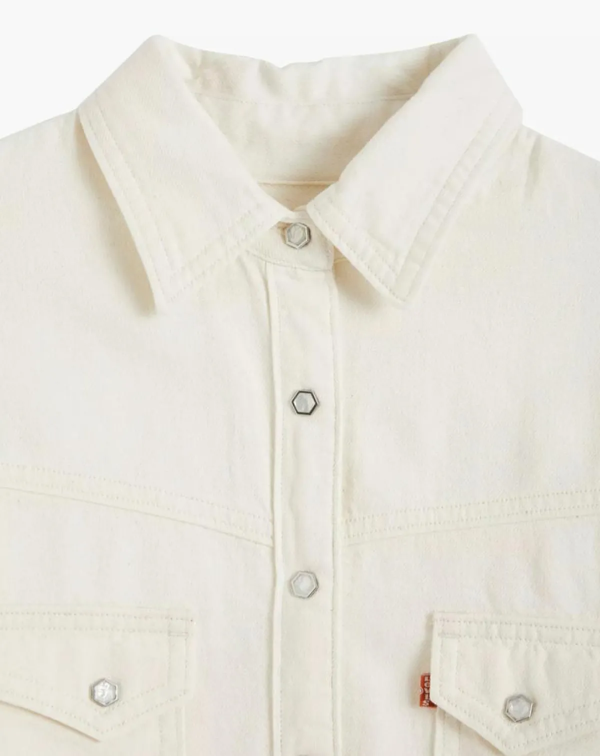 Levi's® Chemises|Chemise en Coton & Chanvre Dorsey XL oversize Western écrue